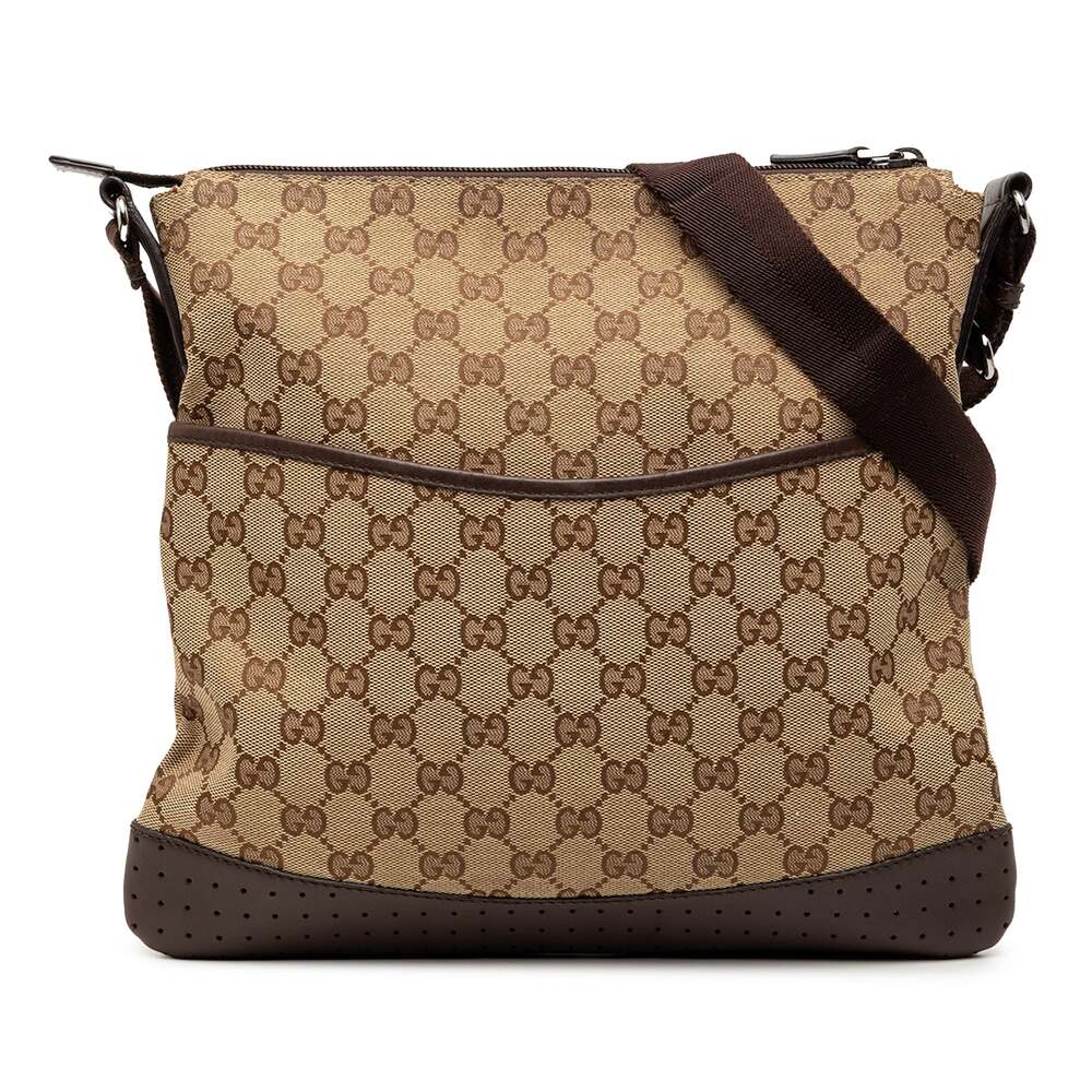 Gucci Zip Messenger Bag Gg Canvas With #256460G67B